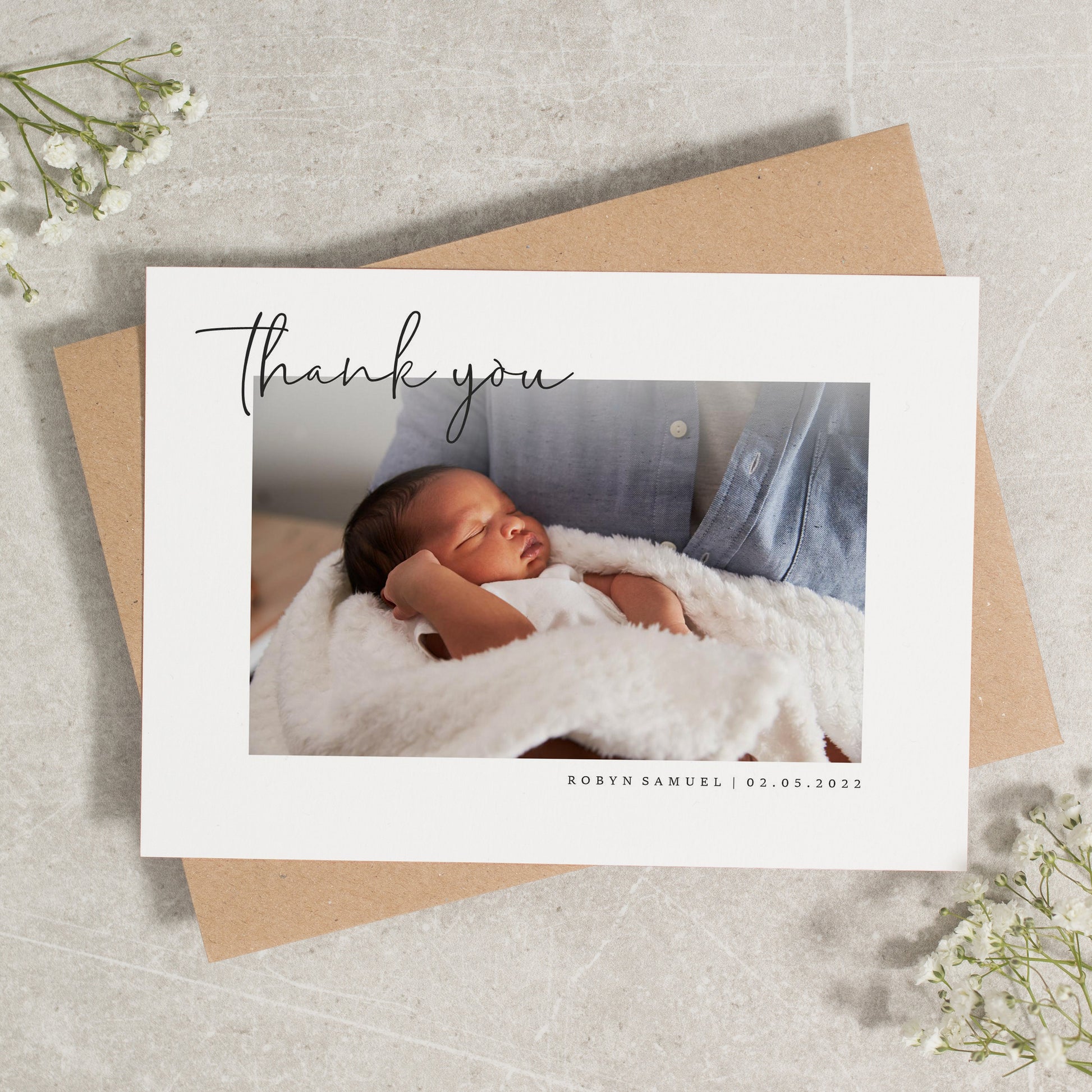 Photo Baby Thank You Card, Personalised Baby Thank You, Baby Thank You Cards Photo, New Baby, Thank You Cards, New Arrival Cards