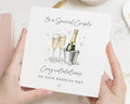 Wedding Card for Couple, Congratulations Wedding Day Card, Special Couple Wedding Card, Personalised Wedding Card, Champagne Wedding Card