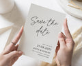 Personalised Save the Date Card, Wedding Save the Date Card, Simple Save the Date, Minimal Save the Date, Custom Save the Date Card, Modern