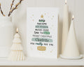 Key Worker Christmas Card, Personalised Christmas Card, Thank You Card for Key Worker, Merry Christmas Card, Christmas Card for Her or Him