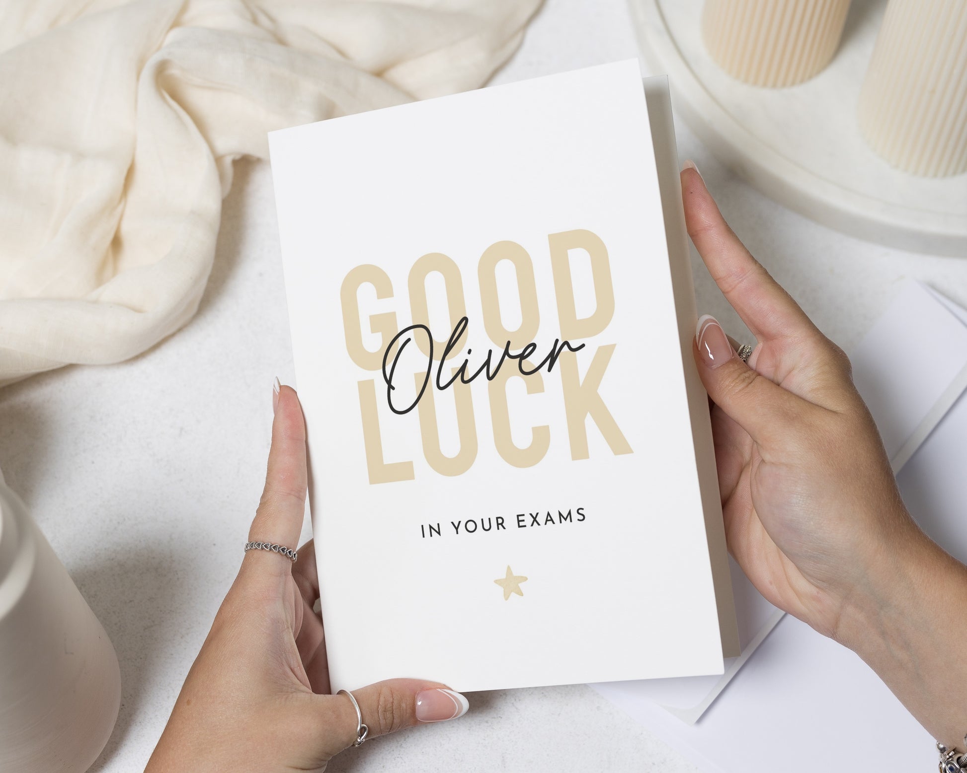 Exam Good Luck Card, Personalised Exam Card, Good Luck in Your Exams Card, GCSE Exam Card, A Level Card, Good Luck Card for Student