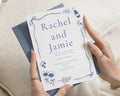 Olive Wedding Invitations, Blue Vineyard Wedding Invites, Italian Destination Wedding Stationery, Personalised Invitation Suite