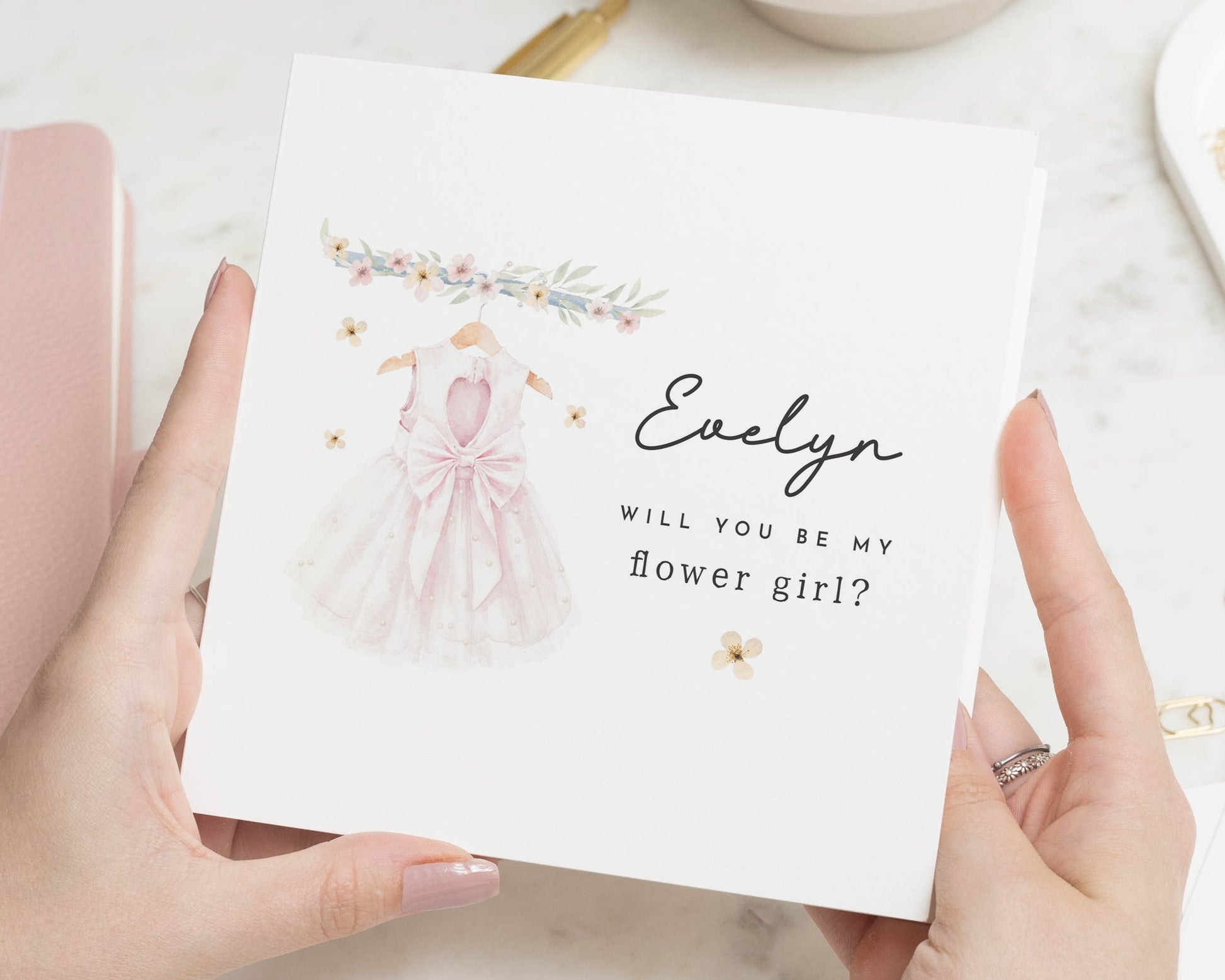 Will You Be My Flower Girl Card, Personalised Flower Girl Proposal, Flower Girl Card, Wedding Card, Cute Card for Girls