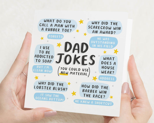 Dad Jokes Card, Funny Fathers Day Card, Birthday Card for Dad, Dad Birthday Card, Fathers Day Card, Dad Joke Card, Card for Him