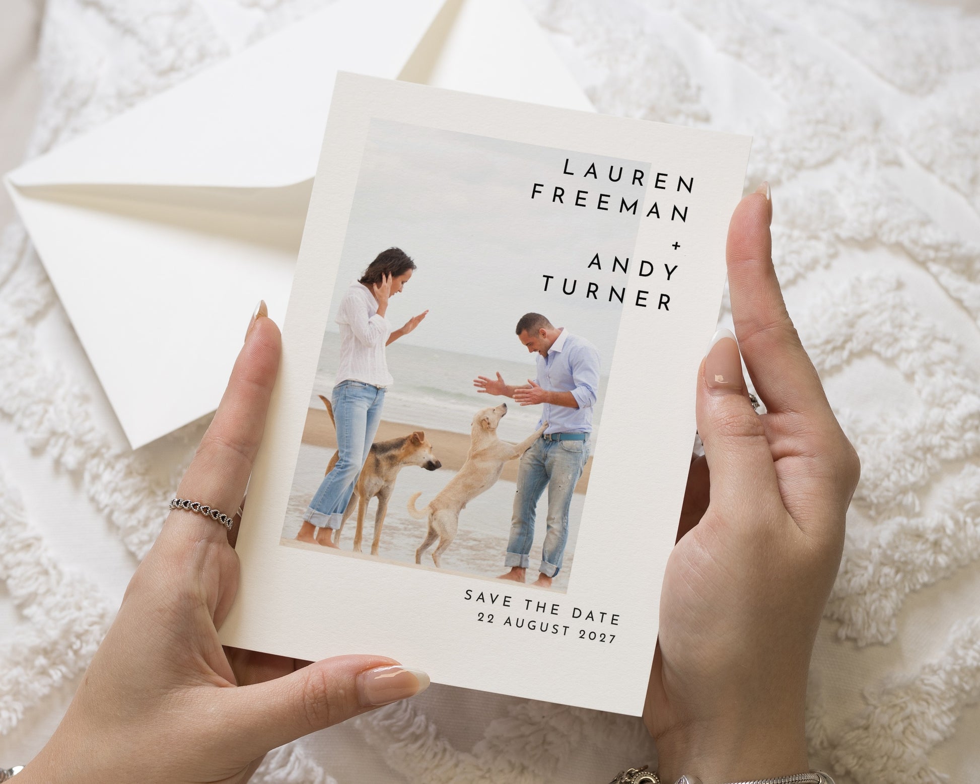 Personalised Save the Date Card, Photo Save the Date Card, Wedding Save the Date, Simple Save the Date, Custom Save the Date Card