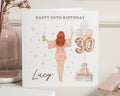 30th Birthday Card for Her, Personalised Birthday Card, Birthday Card for Friend, Birthday Card for Daughter, Cute Birthday Card