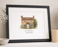 Personalised House Portrait Print, Our First Home Wall Art, New Home Gift, House Warming Gift, Custom Home Illustration