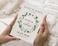 Personalised Save the Date Card, Wedding Save the Date Card, Greenery Save the Date, Custom Save the Date Card, Simple Save the Date