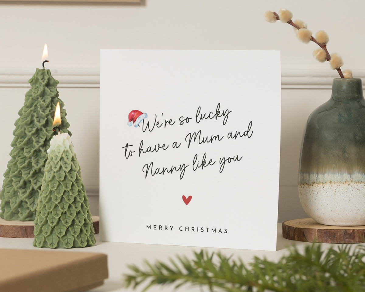 Christmas Card for Mum, Nanny Christmas Card, Mum Christmas Card, Christmas Card for Nanny, Personalised Family Christmas Card
