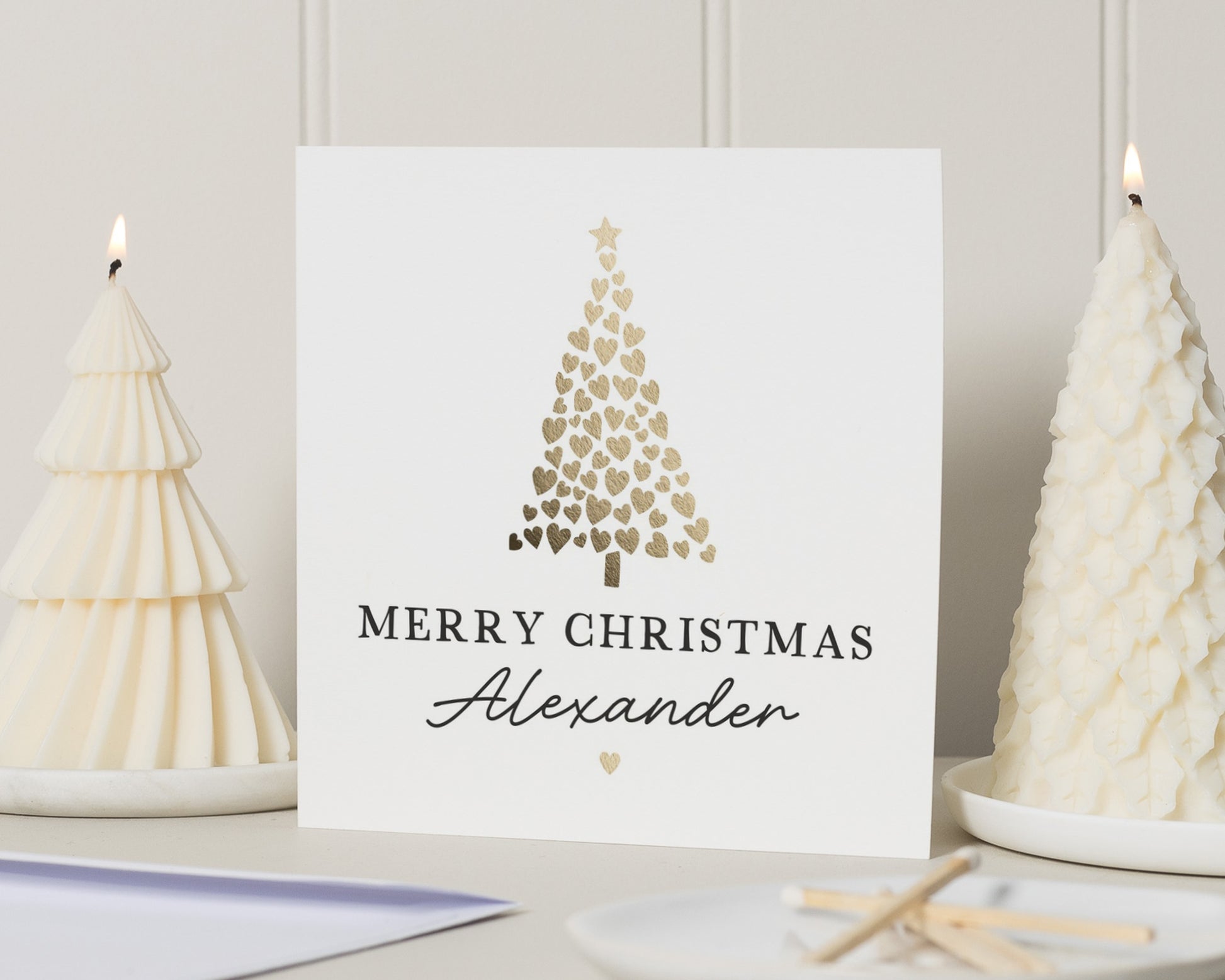 Personalised Christmas Card, Christmas Card for Him, Christmas Card for Her, Merry Christmas Card, Custom Name Christmas Card