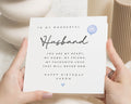 Husband Birthday Card, Birthday Card for Husband, Personalised Birthday Card for Him, Romantic Husband Card, Poem Birthday Cards