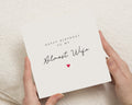 Birthday Card for Fiancée, Almost Wife Birthday Card, Birthday Card for Her, Romantic Birthday Card, Personalised Birthday Card
