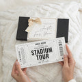 Personalised Stadium Tour Gift Voucher, Football Gift Voucher for Him, Birthday Ticket Gift, Gift Experience Voucher
