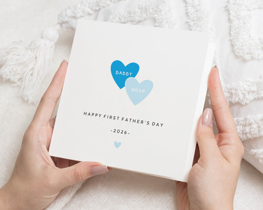 First Fathers Day Card from Baby, Personalised Fathers Day Card, Daddy Card, Daddy and Baby Card, Custom First Fathers Day Card
