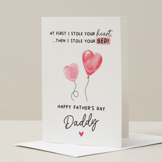 Fathers Day Card From Baby, New Daddy Father&#39;s Day Card, Baby First Fathers Day Gift, Cute Fathers Day Gift, For Daddy, From Child, Daughter