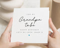 Birthday Card for Grandpa to Be, Happy Birthday Card from Bump, Grandpa Birthday Card, Birthday Card for Him, Personalised Card