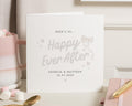 Wedding Card, Happy Ever After Card, Personalised Engagement Card, Bride and Groom Card, Wedding Congratulations Card