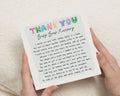 Thank You Nursery Card, Nursery Teacher Thank You Card, Teacher Thank You Card, Personalised Thank You Card, Leaving Nursery Poem Card