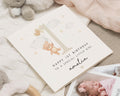 1st Birthday Card for Girl, Personalised First Birthday Card, Birthday Card for Daughter, Cute Bear Birthday Card, Baby Girl Birthday Card