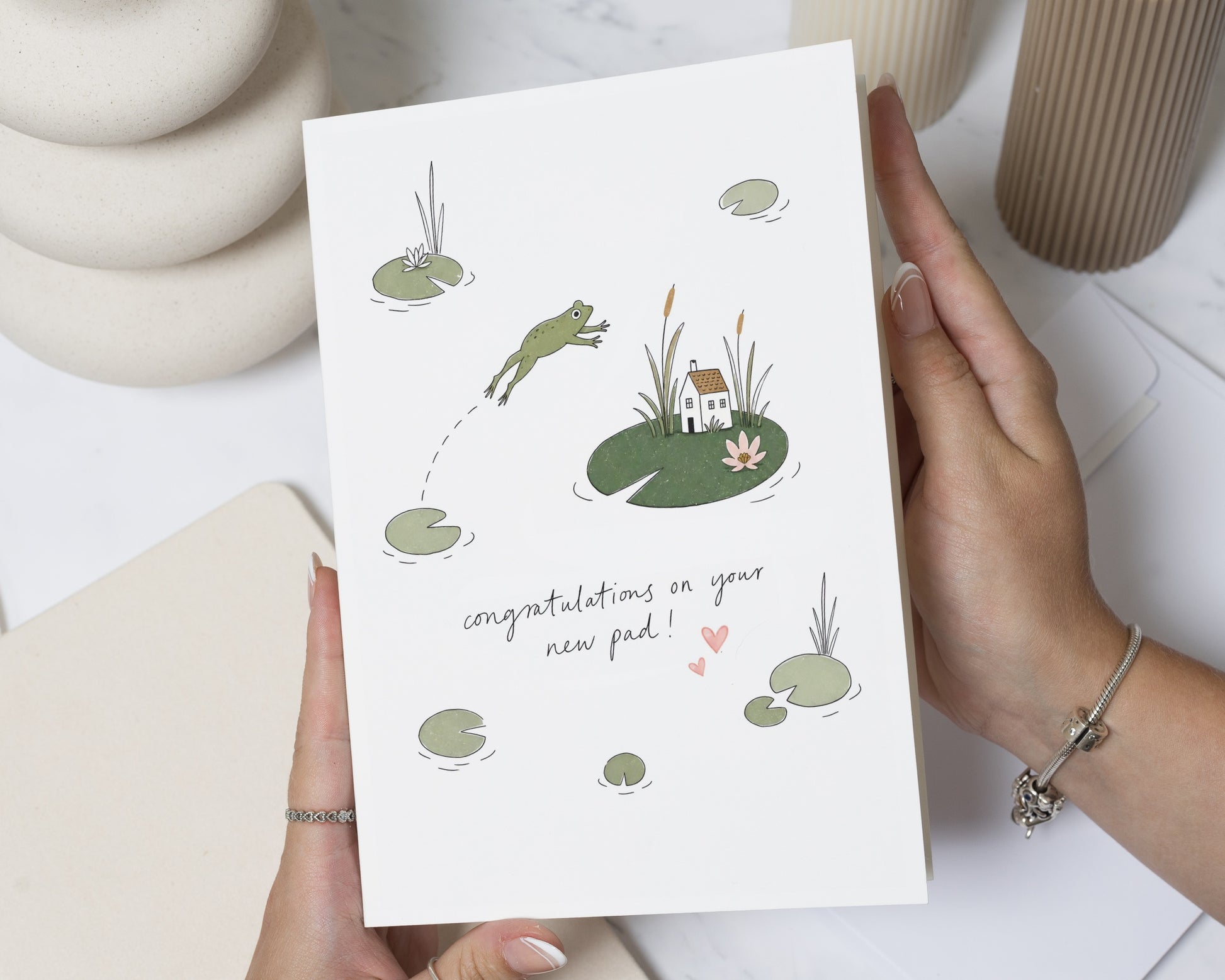 New Home Card, Congratulations on Your New Home Card, Housewarming Card, Funny New Home Card, Cute Frog Card, New Pad Card, First Home Card