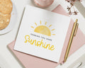Sending You Some Sunshine Card, Thinking Of You Card, Get Well Soon Card, Sunshine Card, Support Card, Cute Greeting Card