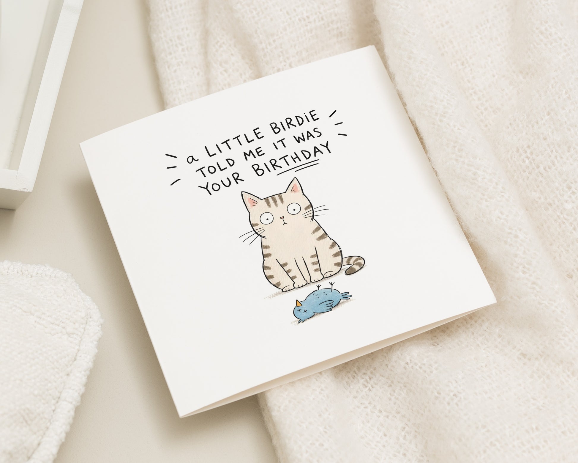 Funny Birthday Card, Cat Birthday Card for Cat Lover, Cute Cat Birthday Card, Birthday Card for Friend, Birthday Card for Her