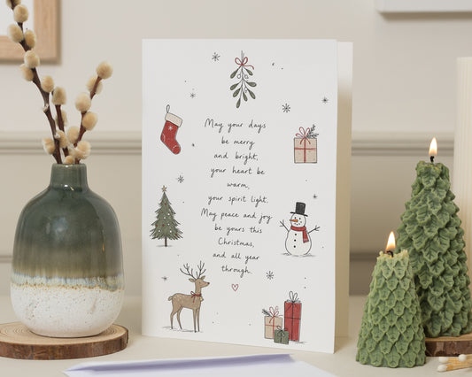 Christmas Card, Cute Christmas Card, Illustrated Christmas Card, Merry Christmas Card, Xmas Card, Festive Greeting Card, Christmas Cards