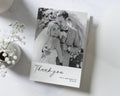 Personalised Wedding Thank You Cards, Photo Wedding Thank You Card, Simple Thank You Cards for Wedding, Folded Wedding Cards