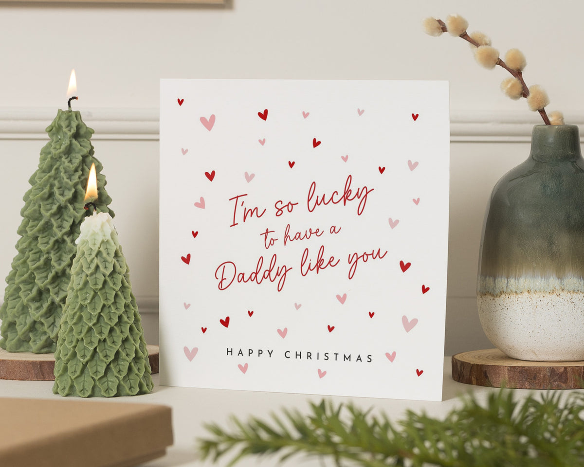 Daddy Christmas Card, Dad Christmas Card, Christmas Card for Daddy, Christmas Card for Dad, Christmas Card from Child, Cute Card for Him