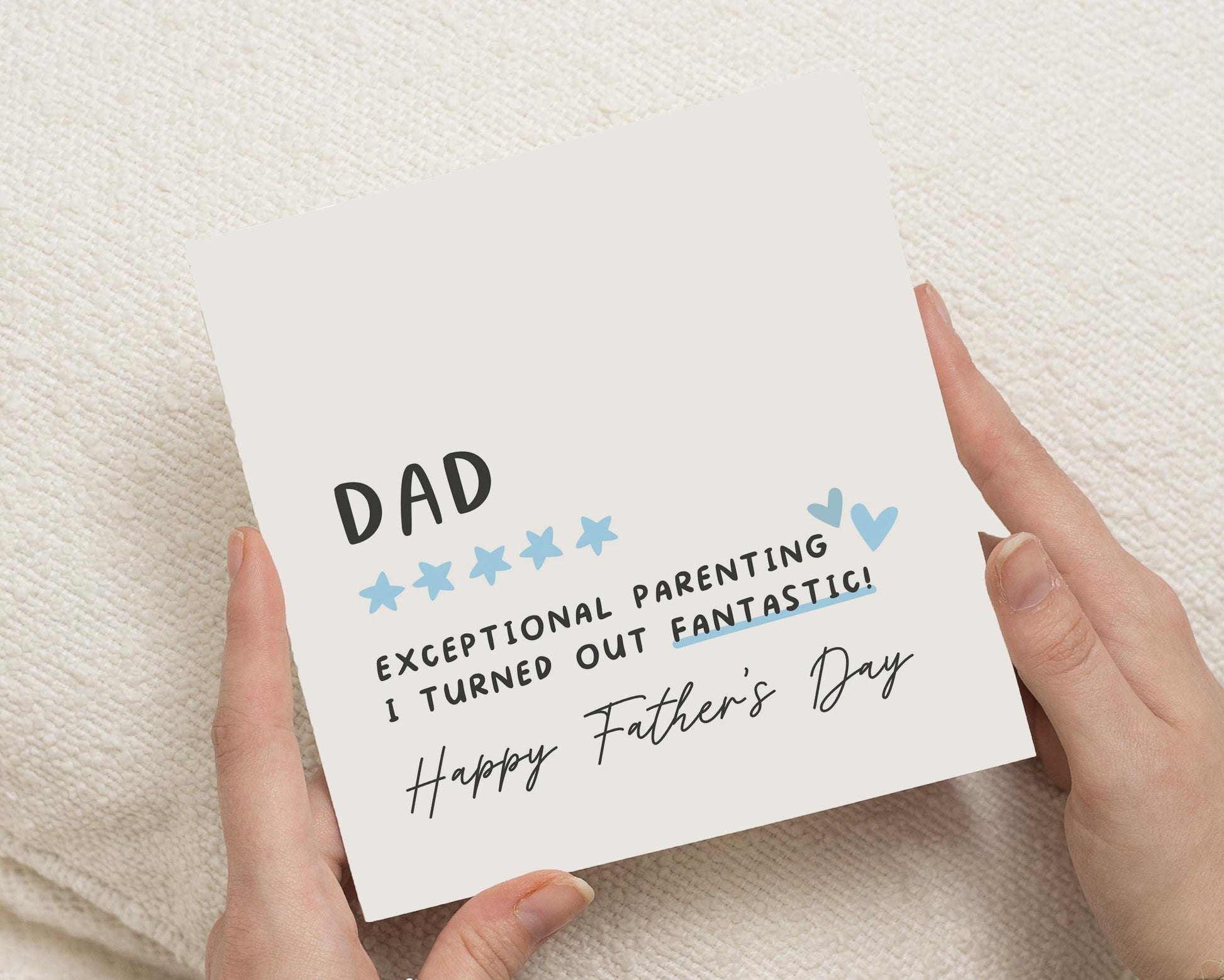Fathers Day Card for Dad, Funny Fathers Day Card, Dad Card, Fathers Day Card from Son or Daughter, Exceptional Parenting Card
