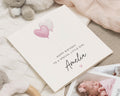 Birthday Card for Girl, Personalised Birthday Card, Birthday Card for Daughter, Special Little Girl Birthday Card, Pink Balloon Card