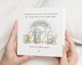 Personalised New Baby Boy Card, New Baby Card, Baby Boy Congratulations Card, Congratulations on the Birth Card, Custom Baby Keepsake Card