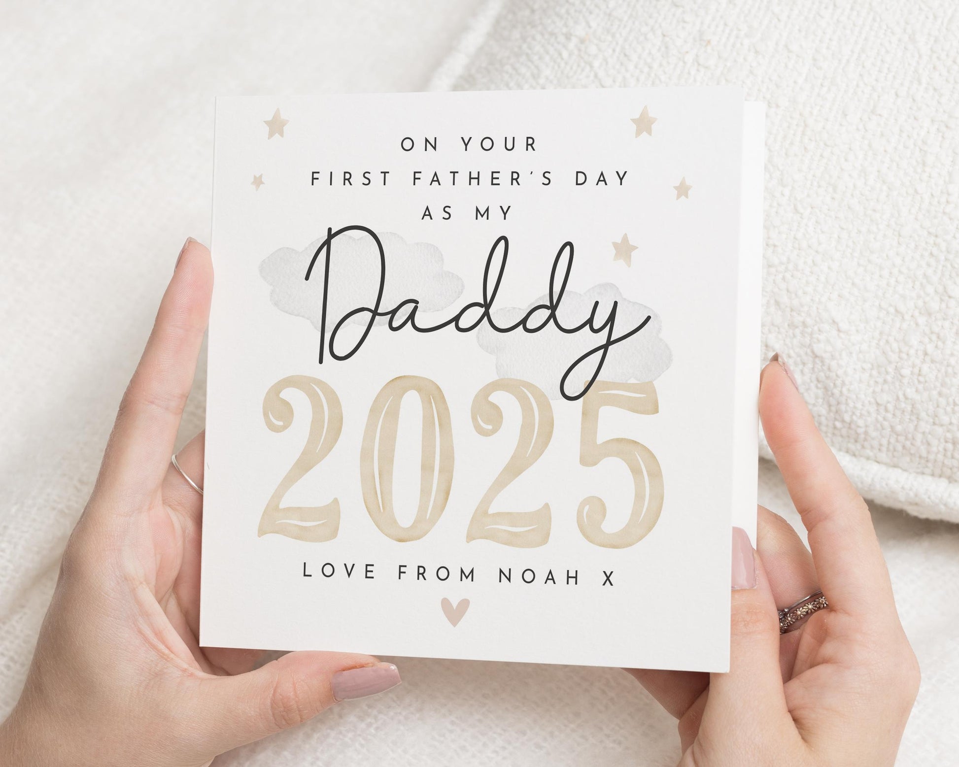 First Fathers Day Card, Fathers Day Card from Baby, Personalised Fathers Day Card, Daddy Fathers Day Card, 2025 Fathers Day Card