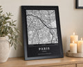 Personalised Map Print, Custom Location Map, Black and White Wall Art, Wedding Gift, Anniversary Gift for Couple, Portrait Print