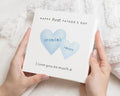 First Fathers Day Card, Personalised Fathers Day Card from Baby, Custom Grandad Card, Heart Card for Dad, Fathers Day Card for Him