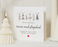 Christmas Card for Mum and Stepdad, Mum Christmas Card, Stepdad Christmas Card, Personalised Christmas Card for Mum, Cute Xmas Card