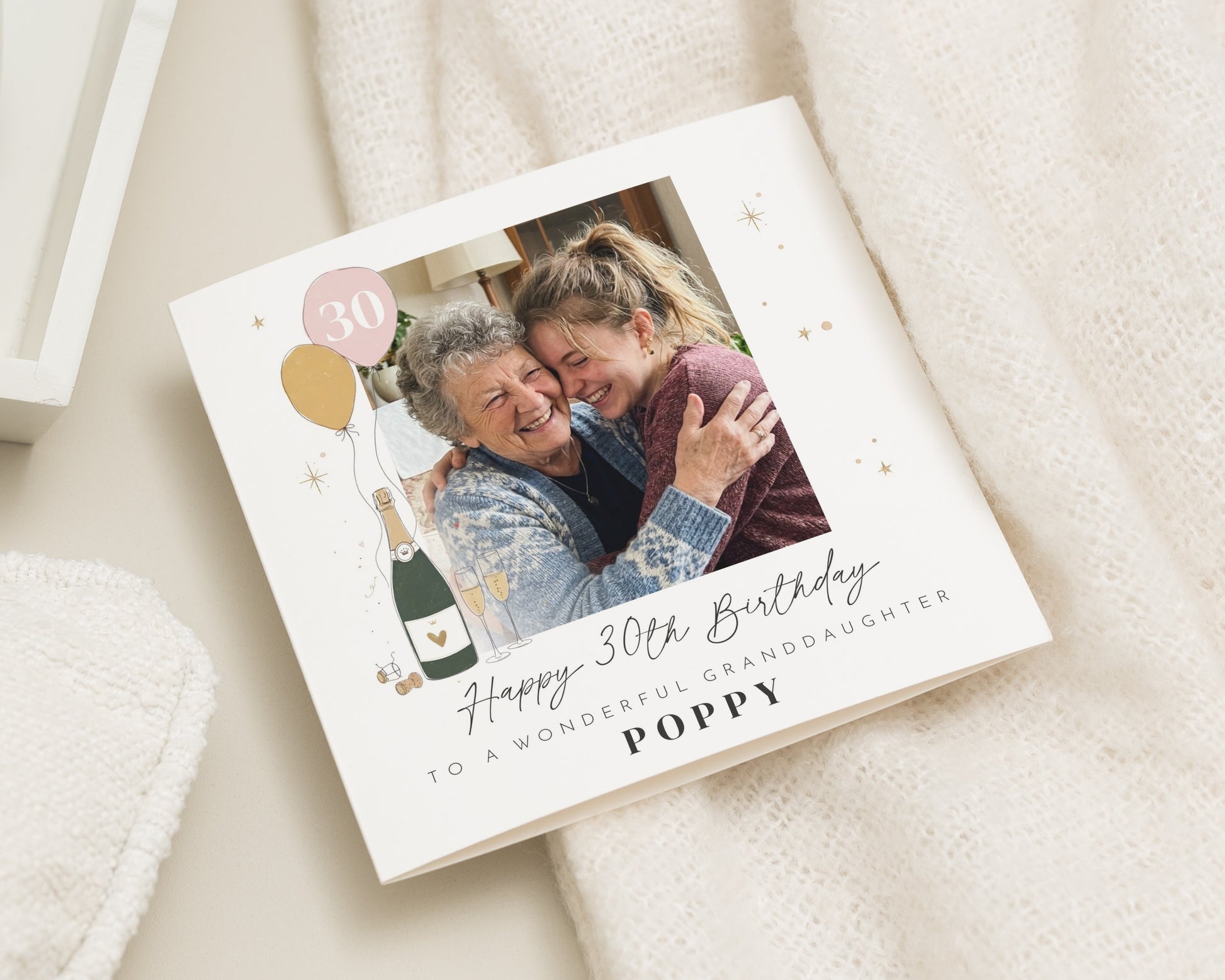 30th Birthday Card for Granddaughter, Personalised Photo Birthday Card, Granddaughter Birthday Card, 30th Birthday Cards for Her