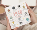 1946 Birthday Card, 80th Birthday Card for Her, Personalised Birthday Card, Birthday Card for Mum, Grandma, Friend, 80th Card