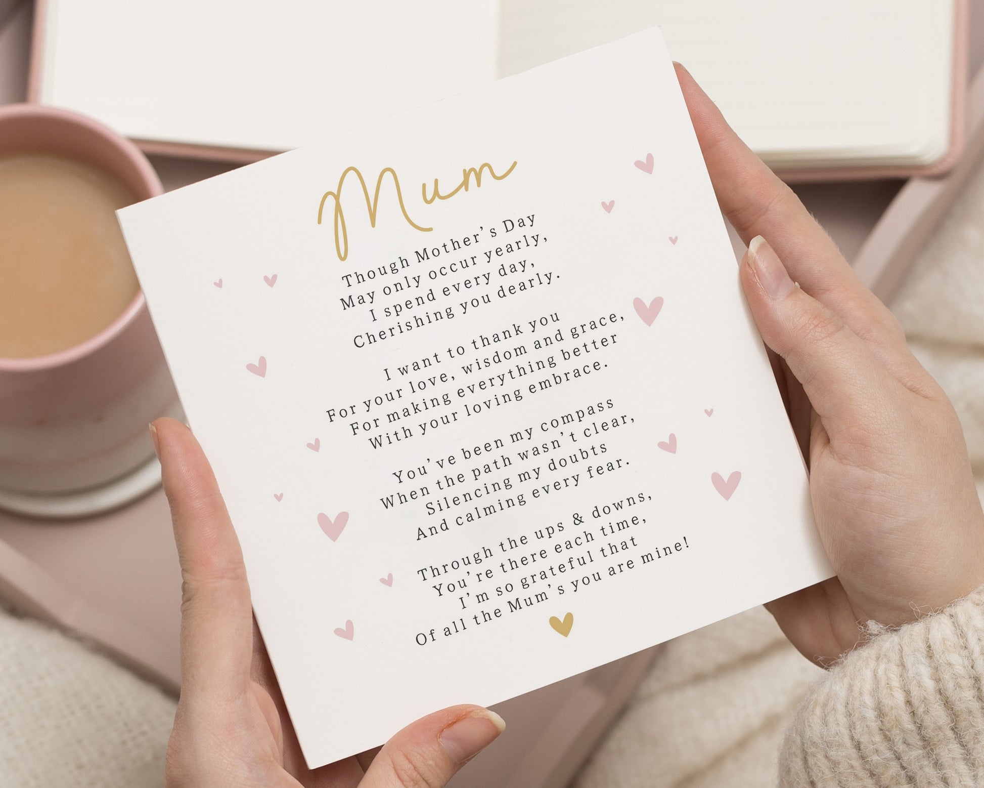 Mothers Day Card for Mum, Poem Card for Mum, Mothers Day Poem Card, Personalised Mothers Day Card, Mum Greeting Card