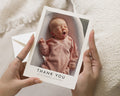 Personalised Baby Thank You Card, Photo Thank You Card, Birth Announcement, Baby Thank You Cards, Minimalist Baby Thank You, Flat A6 Card
