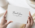Personalised Wedding Thank You Cards, Wedding Thank You Cards, Personalised Thank You Cards, Folded Thank You Cards, Simple Thank You Card