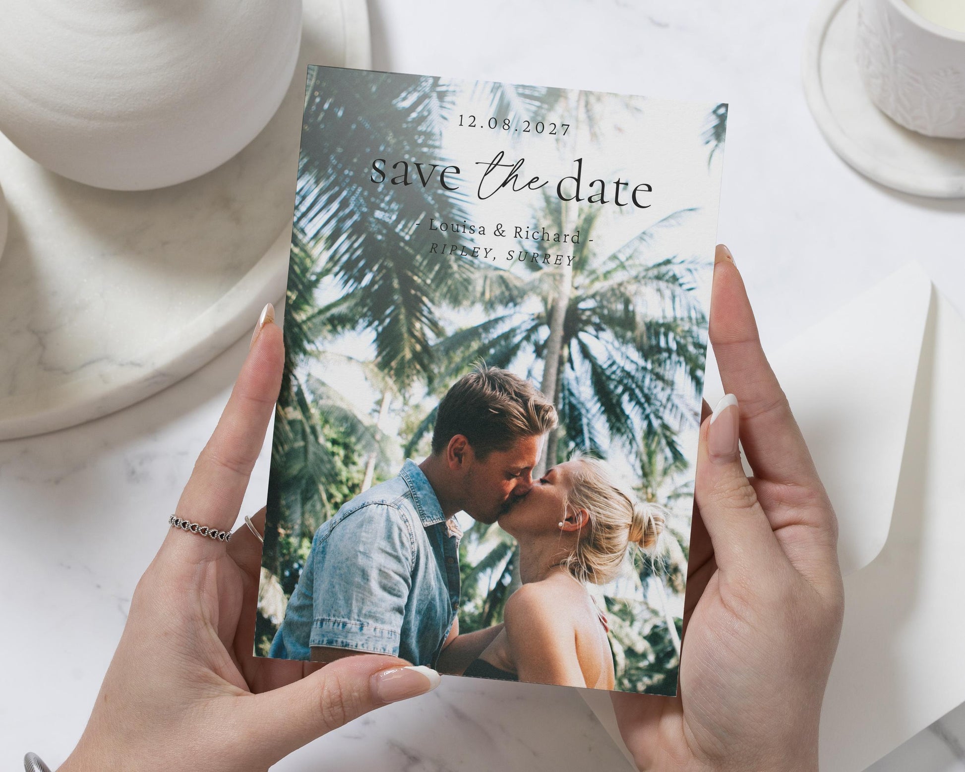Photo Save the Date Card, Personalised Save the Date Card, Wedding Save the Date, Custom Save the Date, Save the Date Cards, Simple Card