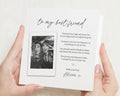 Best Friend Card, Personalised Best Friend Card, Photo Card for Friend, Thank You Card for Friend, Friendship Card, Poem Card