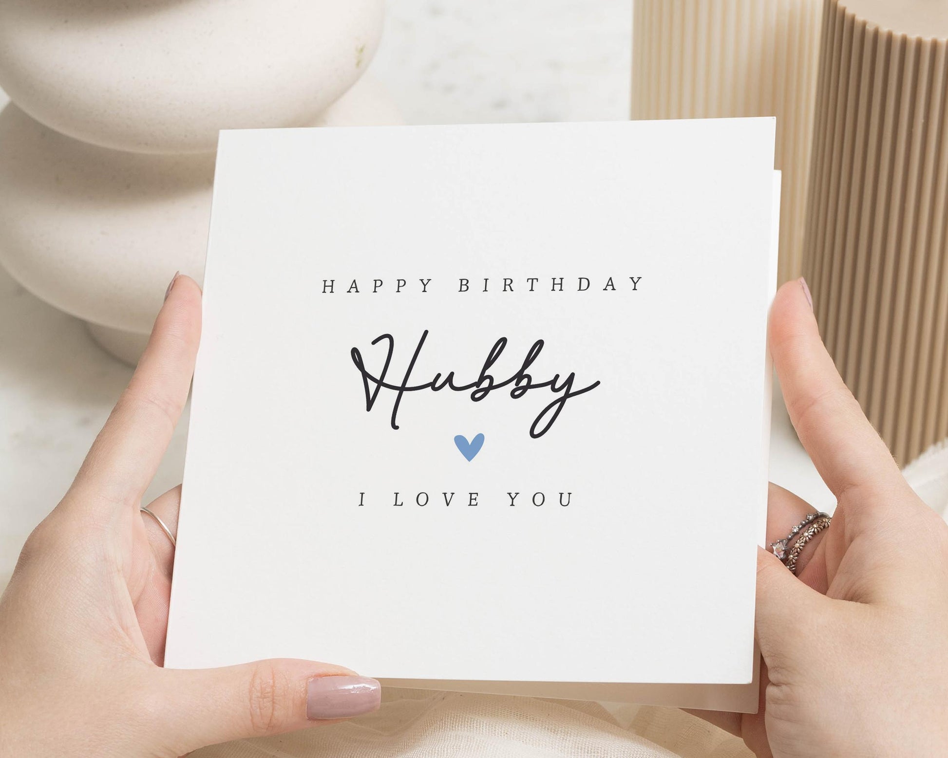 Birthday Card for Husband, Hubby Birthday Card, Birthday Card for Him, Personalised Birthday Card, I Love You Card for Husband