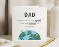 Fathers Day Card for Dad, Apart but Always in My Heart Card, Card for Dad, Thinking of You Card, Cute Fathers Day Card