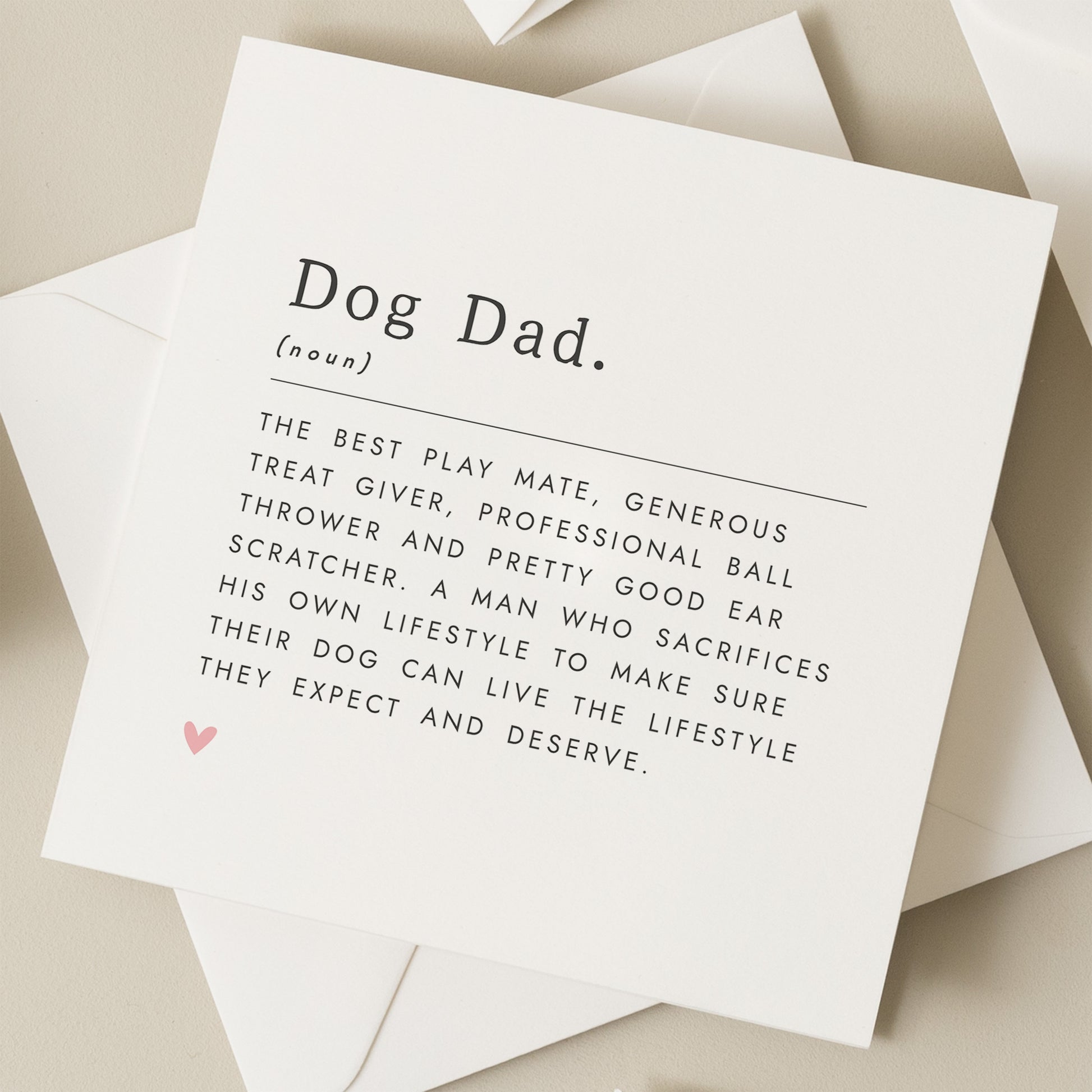 Dog Dad Definition Fathers Day Card, Happy Fathers Day Card From The Dog, To The Best Dog Dad, Dog Parent Card, Dog Dad Card, Gift From Dog