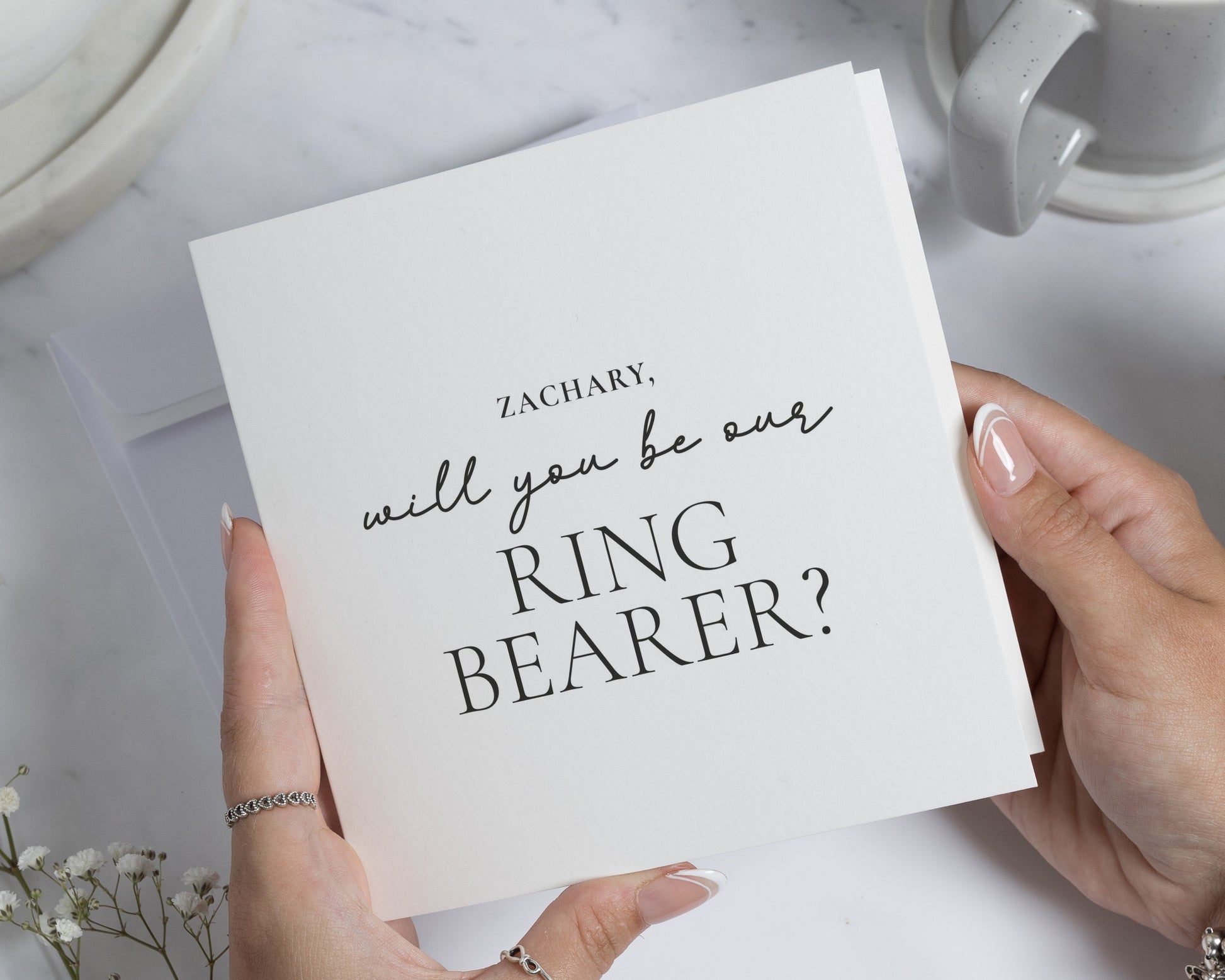 Will You Be Our Ring Bearer Card, Personalised Ring Bearer Proposal, Wedding Card for Boy, Custom Ring Bearer Card