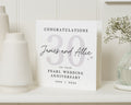 Pearl Wedding Anniversary Card, 30th Anniversary Card, Personalised Anniversary Card, 30 Year Wedding Card, Couples Anniversary Card