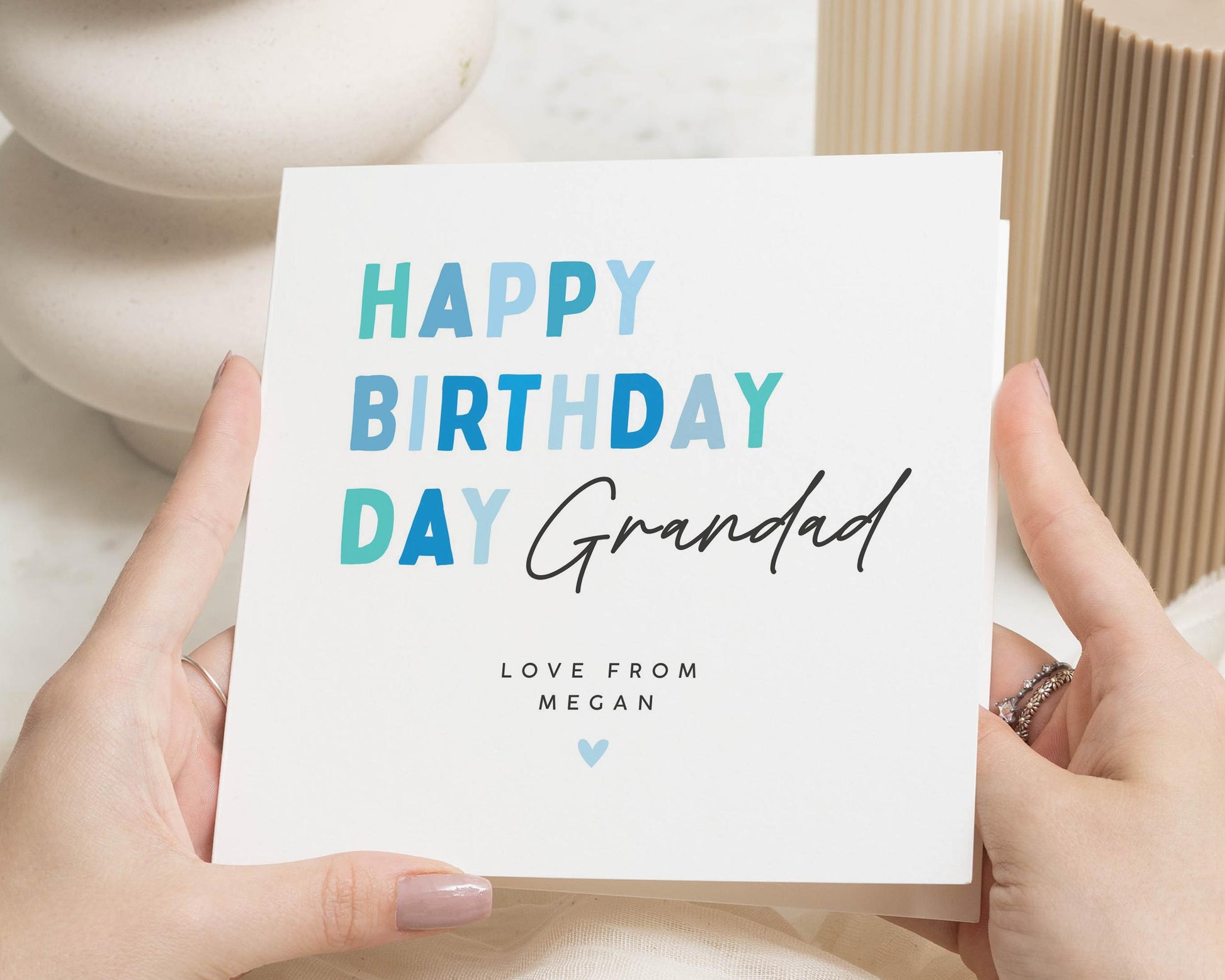 Birthday Card for Grandad, Personalised Grandad Birthday Card, Birthday Card from Grandchildren, Birthday Card for Him