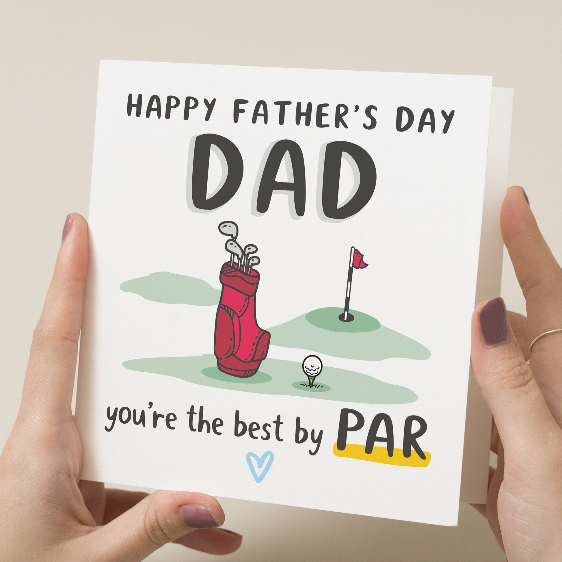 Golf Pun Fathers Day Card, Golf Lover Card, Fathers Day Gift For Dad, Best Dad Card, Joke Fathers Day Card, Funny Fathers Day Card To Dad